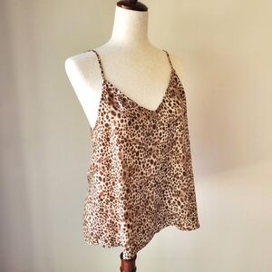 Animal Print Spaghetti Strap A New Day Medium Top